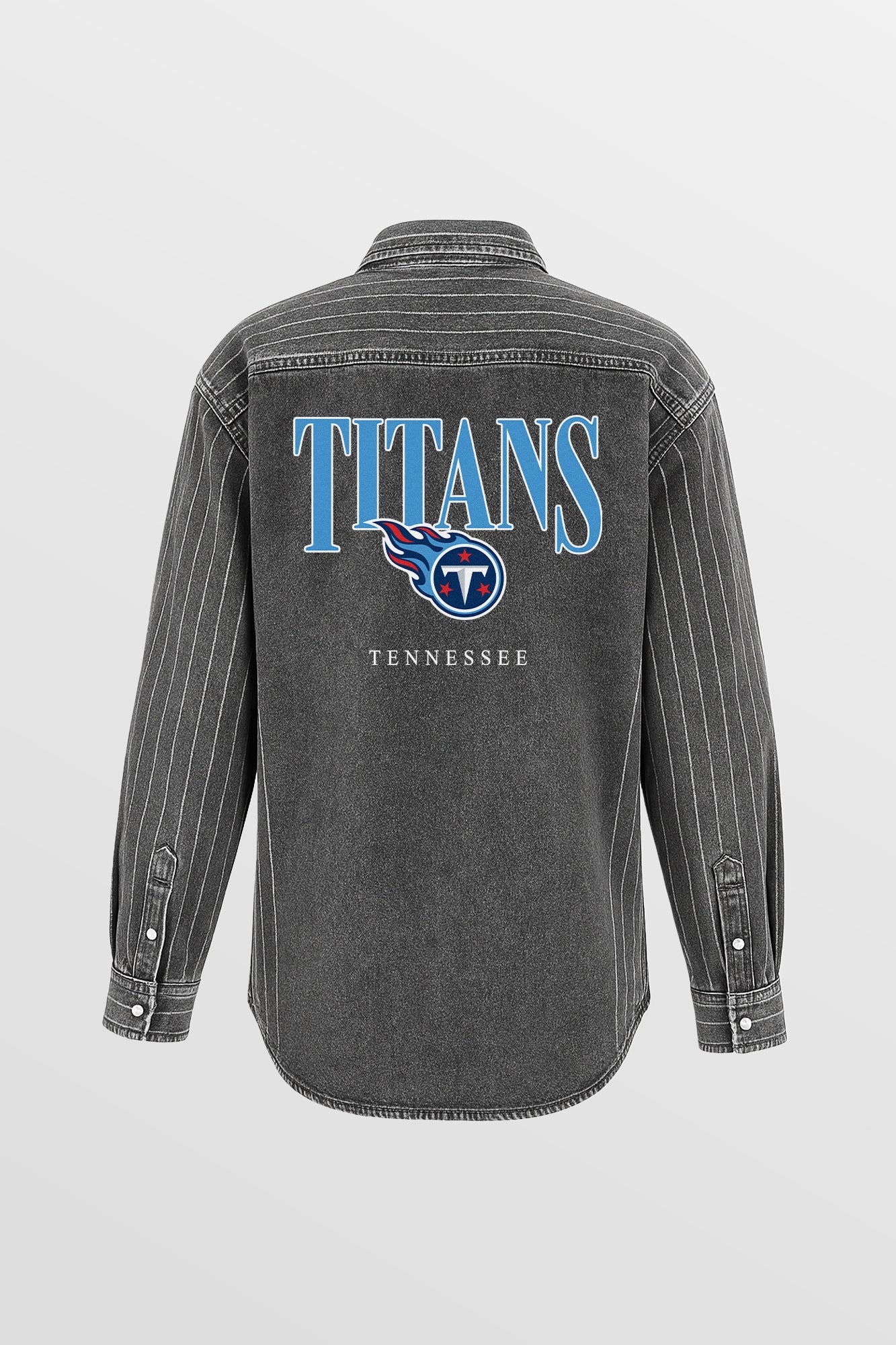 TENNESSEE TITANS END ZONE ENERGY MICRO-RHINESTONE OVERSHIRT BY RANDI MAHOMES