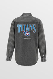 TENNESSEE TITANS END ZONE ENERGY MICRO-RHINESTONE OVERSHIRT BY RANDI MAHOMES