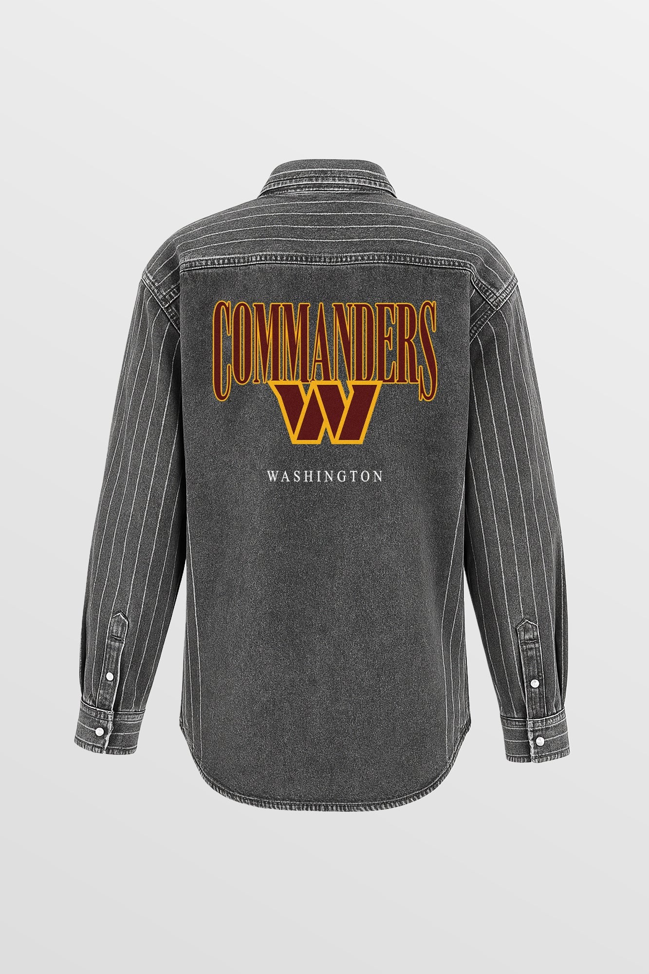 WASHINGTON COMMANDERS END ZONE ENERGY MICRO-RHINESTONE OVERSHIRT BY RANDI MAHOMES