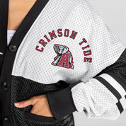 ALABAMA CRIMSON TIDE MVP ERA CONTRAST MESH CARDIGAN
