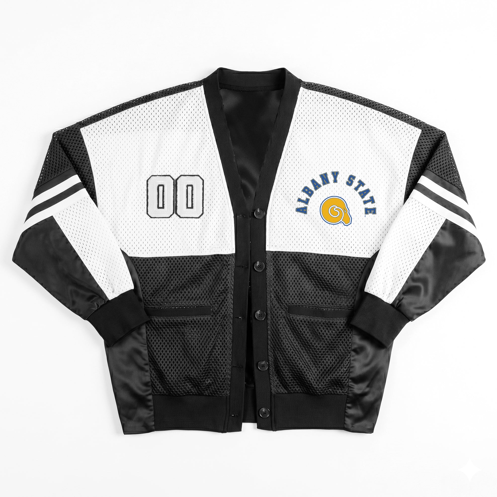 ALBANY STATE GOLDEN RAMS MVP ERA CONTRAST MESH CARDIGAN