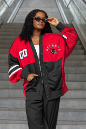 ATLANTA FALCONS MVP ERA CONTRAST MESH CARDIGAN