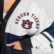 AUBURN TIGERS MVP ERA CONTRAST MESH CARDIGAN
