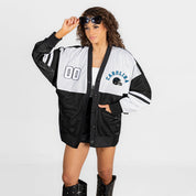 CAROLINA PANTHERS MVP ERA CONTRAST MESH CARDIGAN