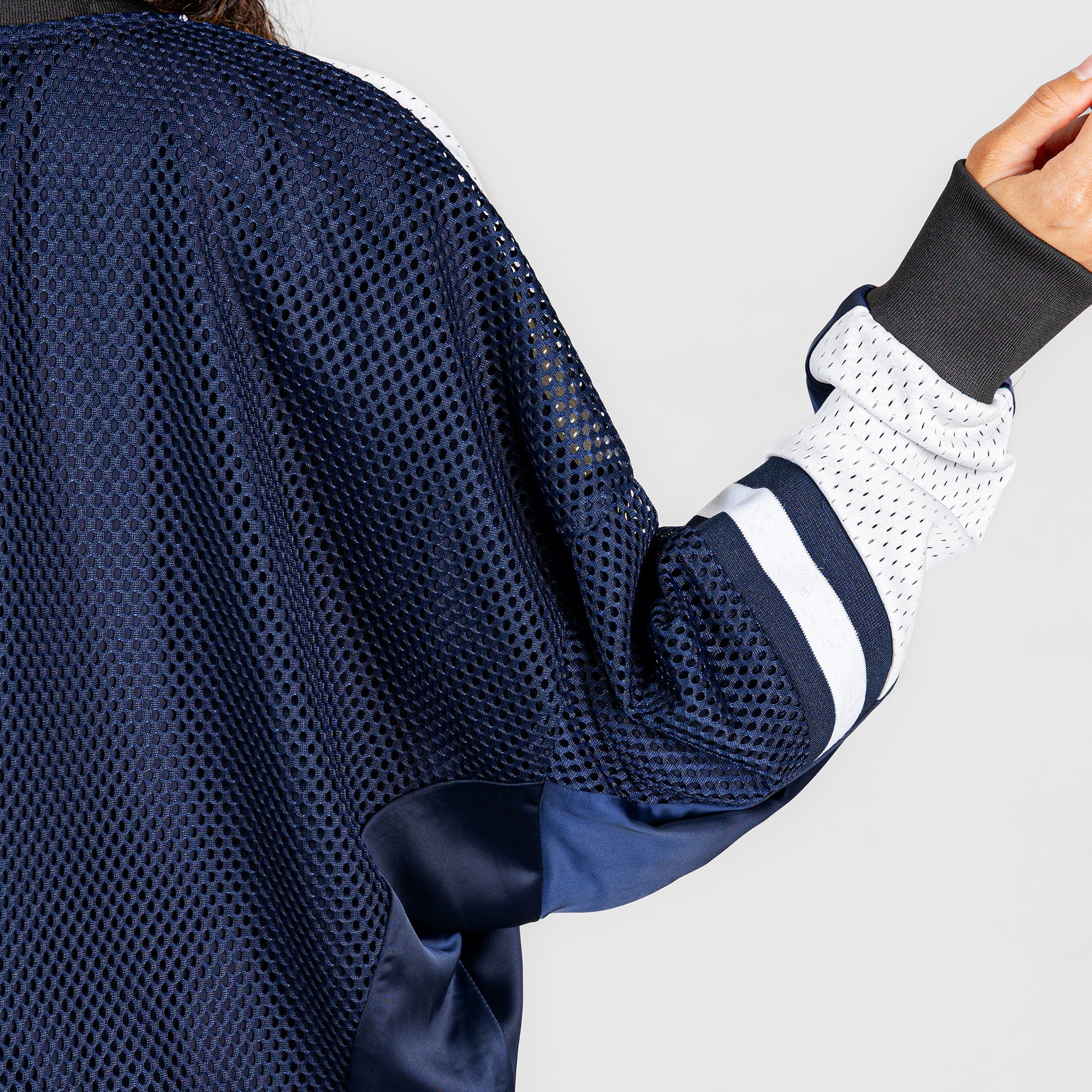 DALLAS COWBOYS MVP ERA CONTRAST MESH CARDIGAN