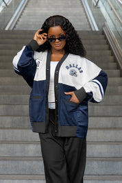 DALLAS COWBOYS MVP ERA CONTRAST MESH CARDIGAN