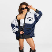 DENVER BRONCOS MVP ERA CONTRAST MESH CARDIGAN