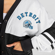 DETROIT LIONS MVP ERA CONTRAST MESH CARDIGAN
