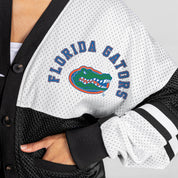 FLORIDA GATORS MVP ERA CONTRAST MESH CARDIGAN