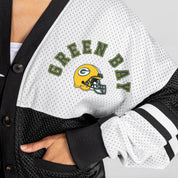 GREEN BAY PACKERS MVP ERA CONTRAST MESH CARDIGAN