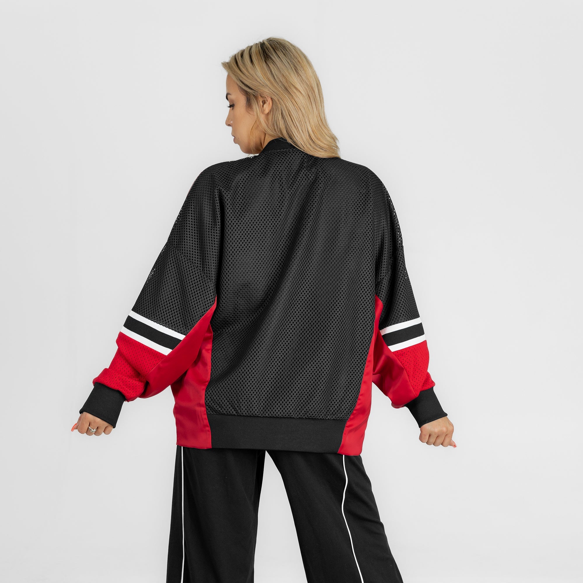 HOUSTON TEXANS MVP ERA CONTRAST MESH CARDIGAN