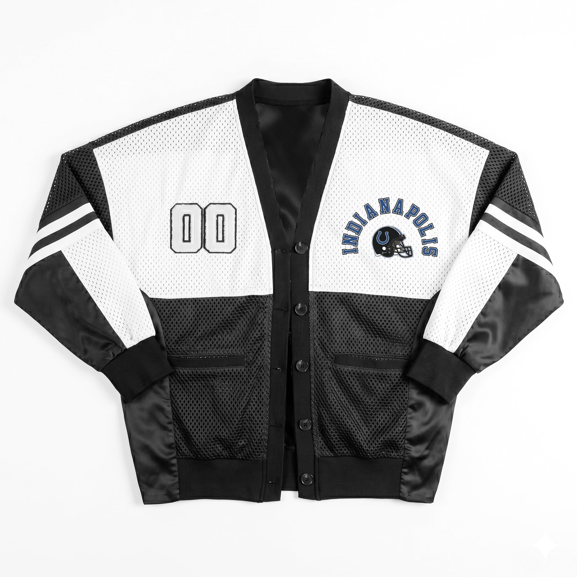 INDIANAPOLIS COLTS MVP ERA CONTRAST MESH CARDIGAN