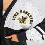 IOWA HAWKEYES MVP ERA CONTRAST MESH CARDIGAN