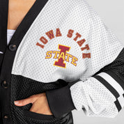 IOWA STATE CYCLONES MVP ERA CONTRAST MESH CARDIGAN