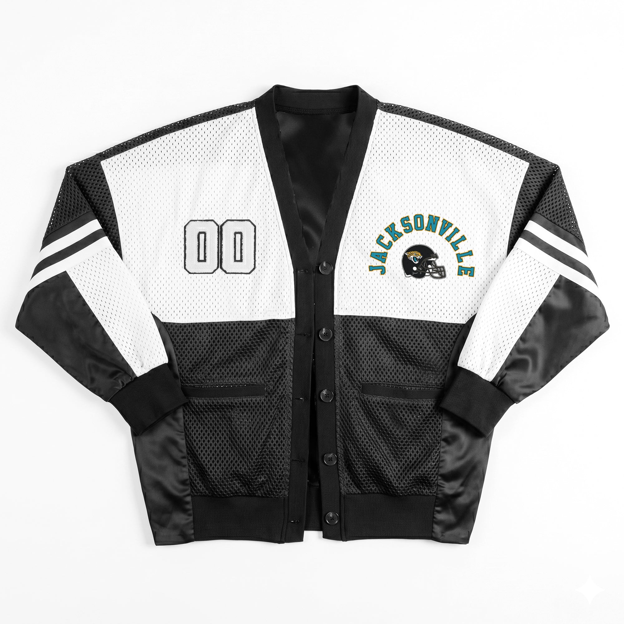 JACKSONVILLE JAGUARS MVP ERA CONTRAST MESH CARDIGAN