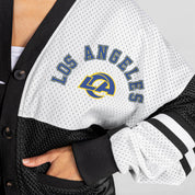 LOS ANGELES RAMS MVP ERA CONTRAST MESH CARDIGAN