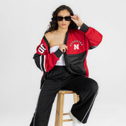 NEBRASKA CORNHUSKERS MVP ERA CONTRAST MESH CARDIGAN