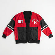 NEBRASKA CORNHUSKERS MVP ERA CONTRAST MESH CARDIGAN