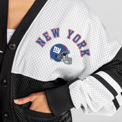 NEW YORK GIANTS MVP ERA CONTRAST MESH CARDIGAN