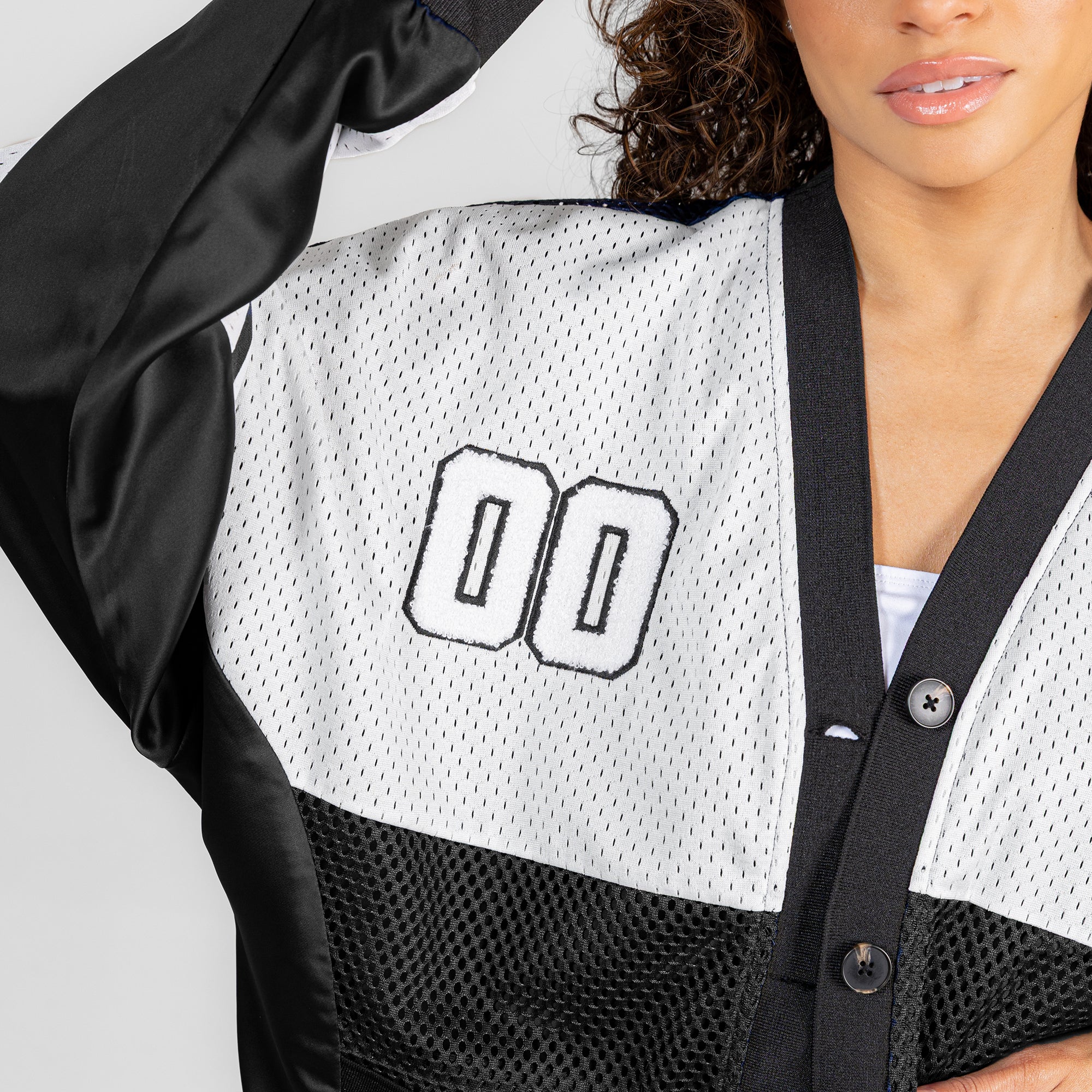 PITTSBURGH STEELERS MVP ERA CONTRAST MESH CARDIGAN