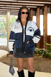PENN STATE NITTANY LIONS MVP ERA CONTRAST MESH CARDIGAN