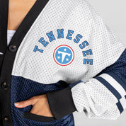 TENNESSEE TITANS MVP ERA CONTRAST MESH CARDIGAN