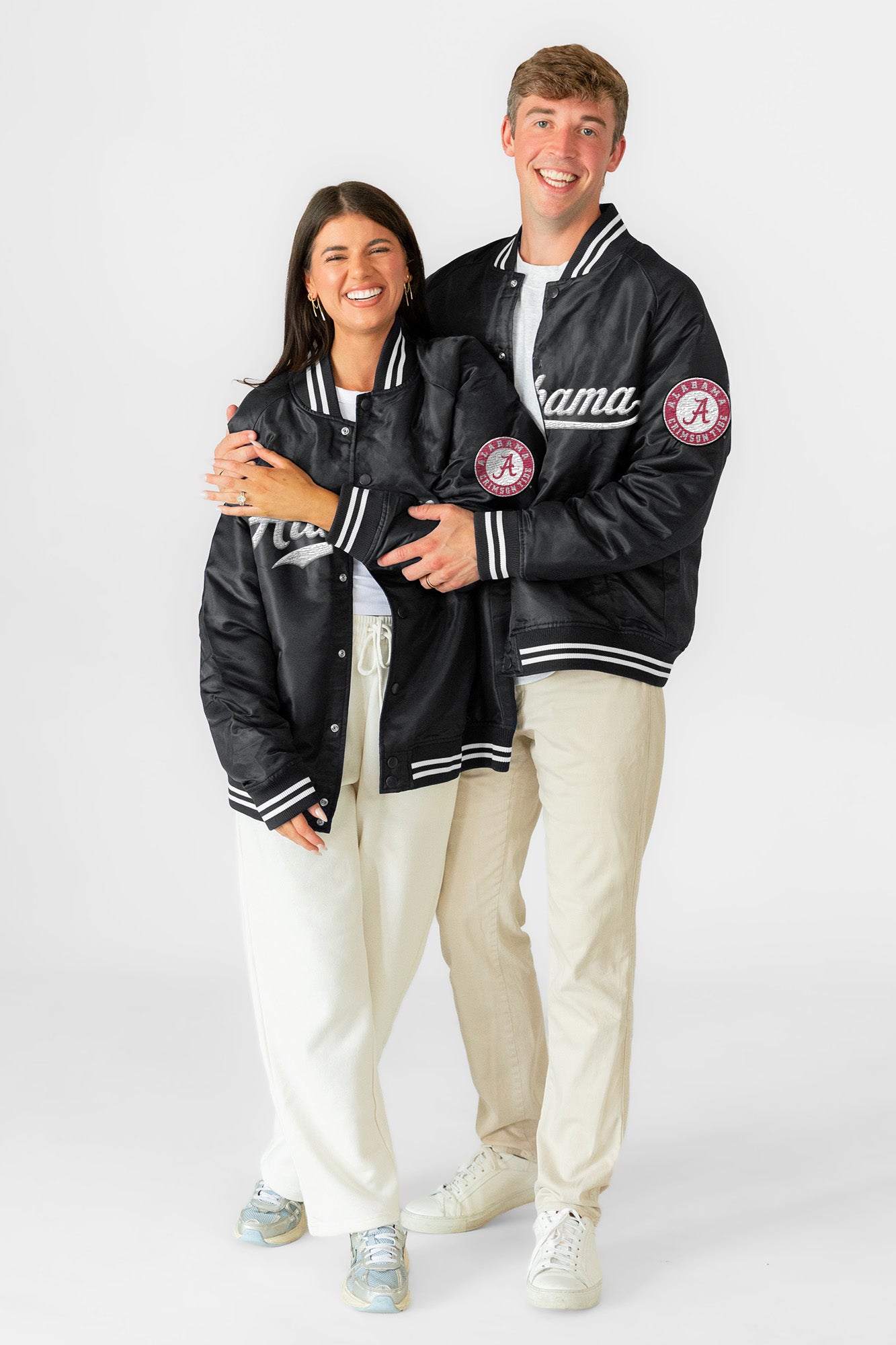 ALABAMA CRIMSON TIDE VARSITY MUSE OVERSIZED VARSITY UNISEX JACKET