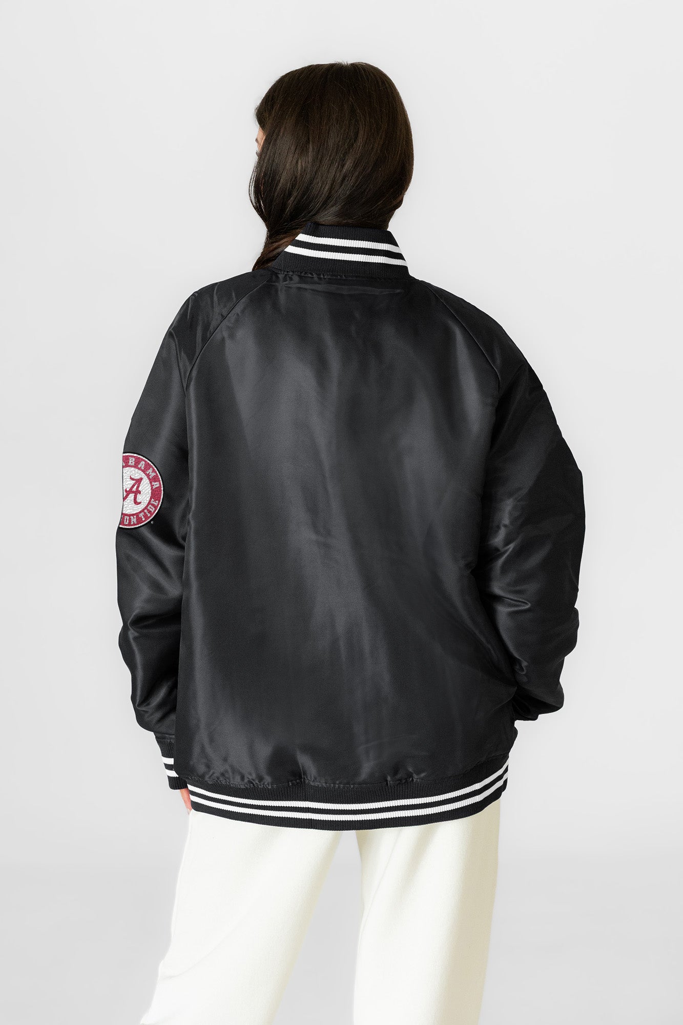 ALABAMA CRIMSON TIDE VARSITY MUSE OVERSIZED VARSITY UNISEX JACKET