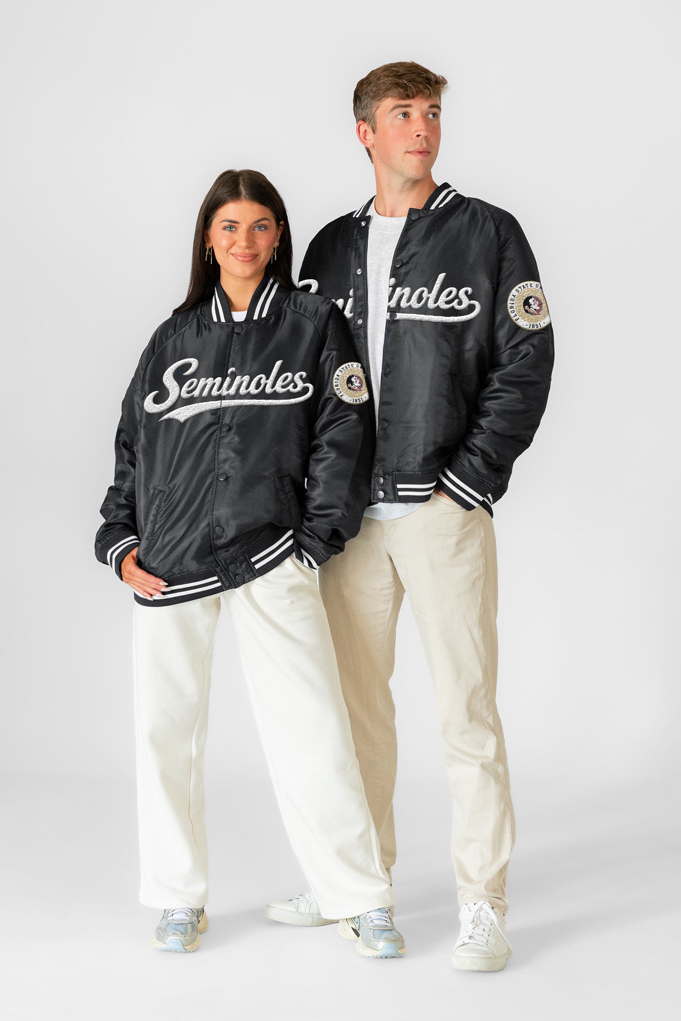 FLORIDA STATE SEMINOLES VARSITY MUSE OVERSIZED VARSITY UNISEX JACKET
