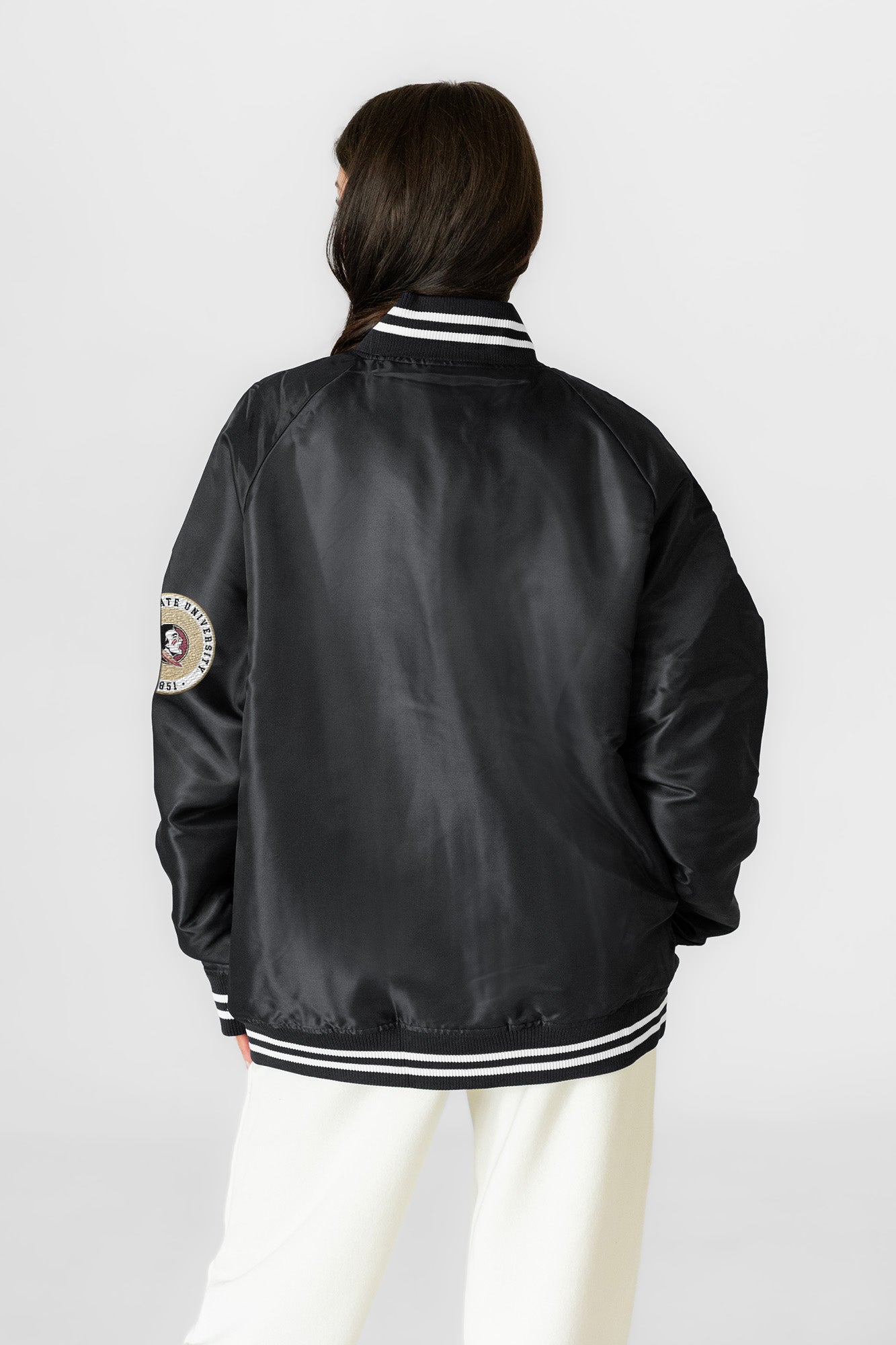 FLORIDA STATE SEMINOLES VARSITY MUSE OVERSIZED VARSITY UNISEX JACKET