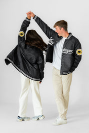 IOWA HAWKEYES VARSITY MUSE OVERSIZED VARSITY UNISEX JACKET