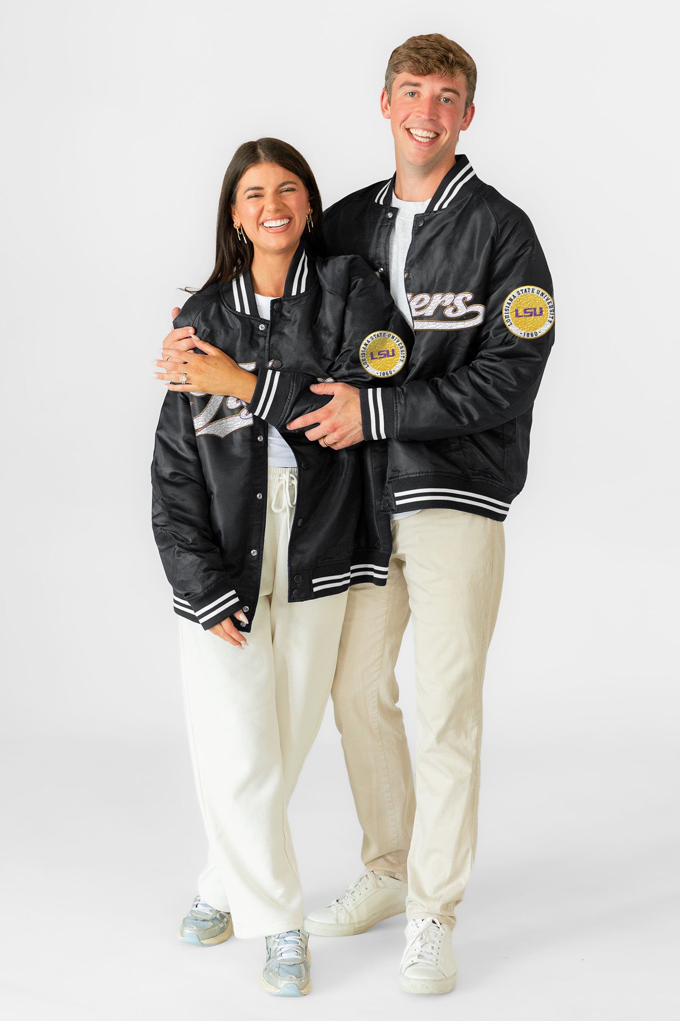 LSU TIGERS VARSITY MUSE OVERSIZED VARSITY UNISEX JACKET