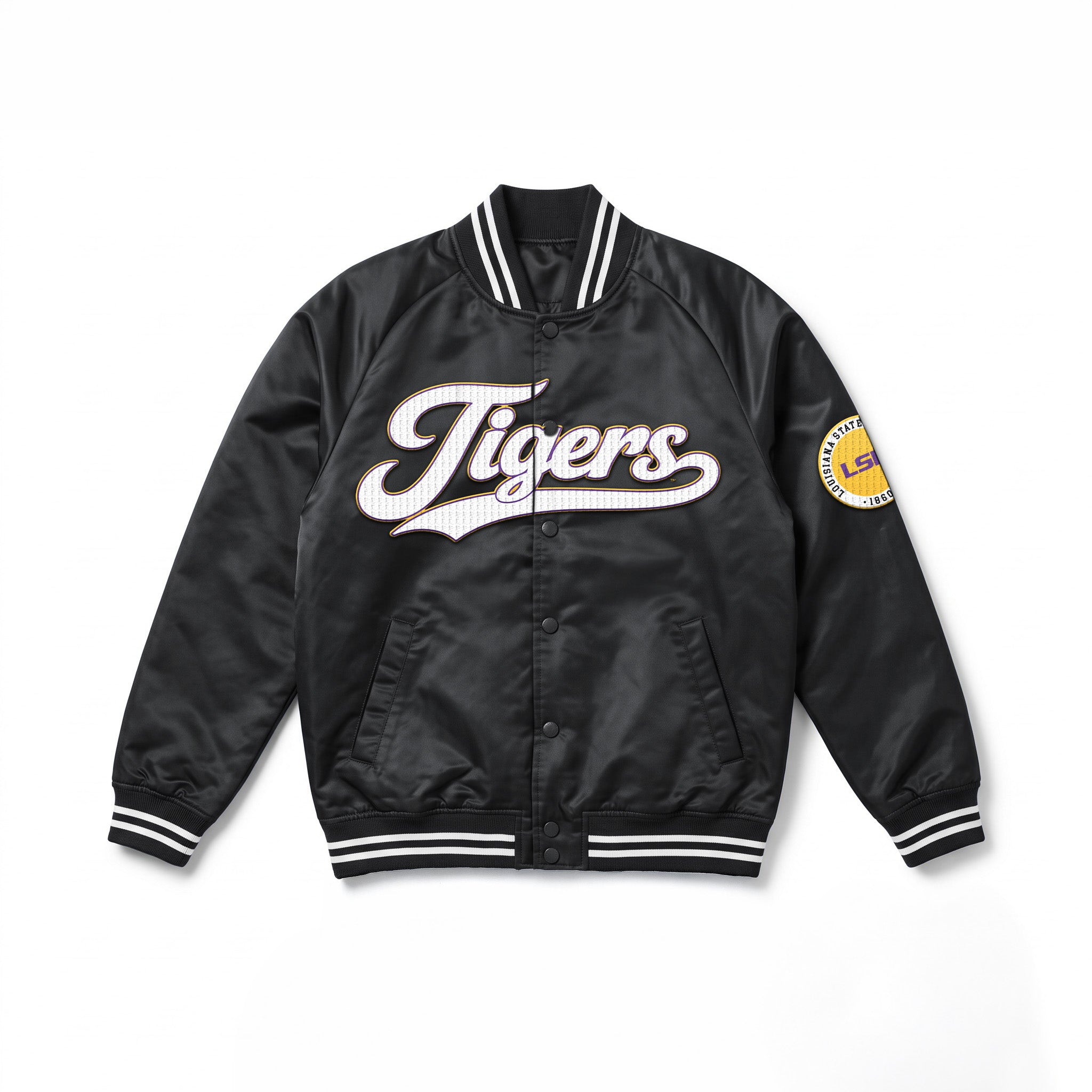 LSU TIGERS VARSITY MUSE OVERSIZED VARSITY UNISEX JACKET