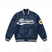 MICHIGAN WOLVERINES VARSITY MUSE OVERSIZED VARSITY UNISEX JACKET