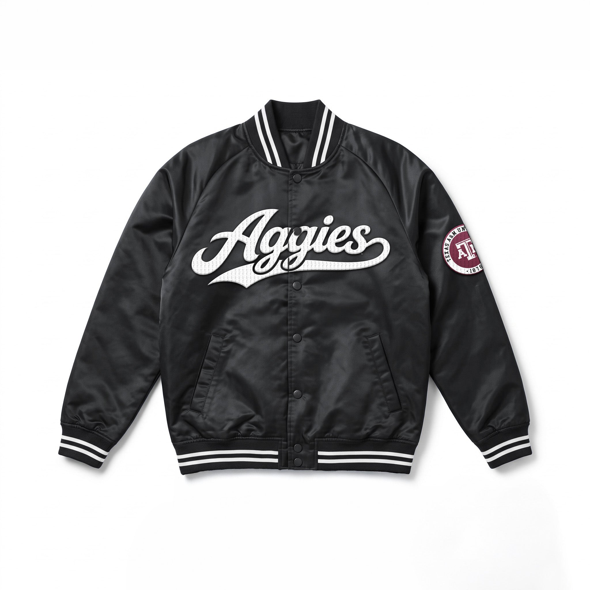 TEXAS A&M AGGIES VARSITY MUSE OVERSIZED VARSITY UNISEX JACKET
