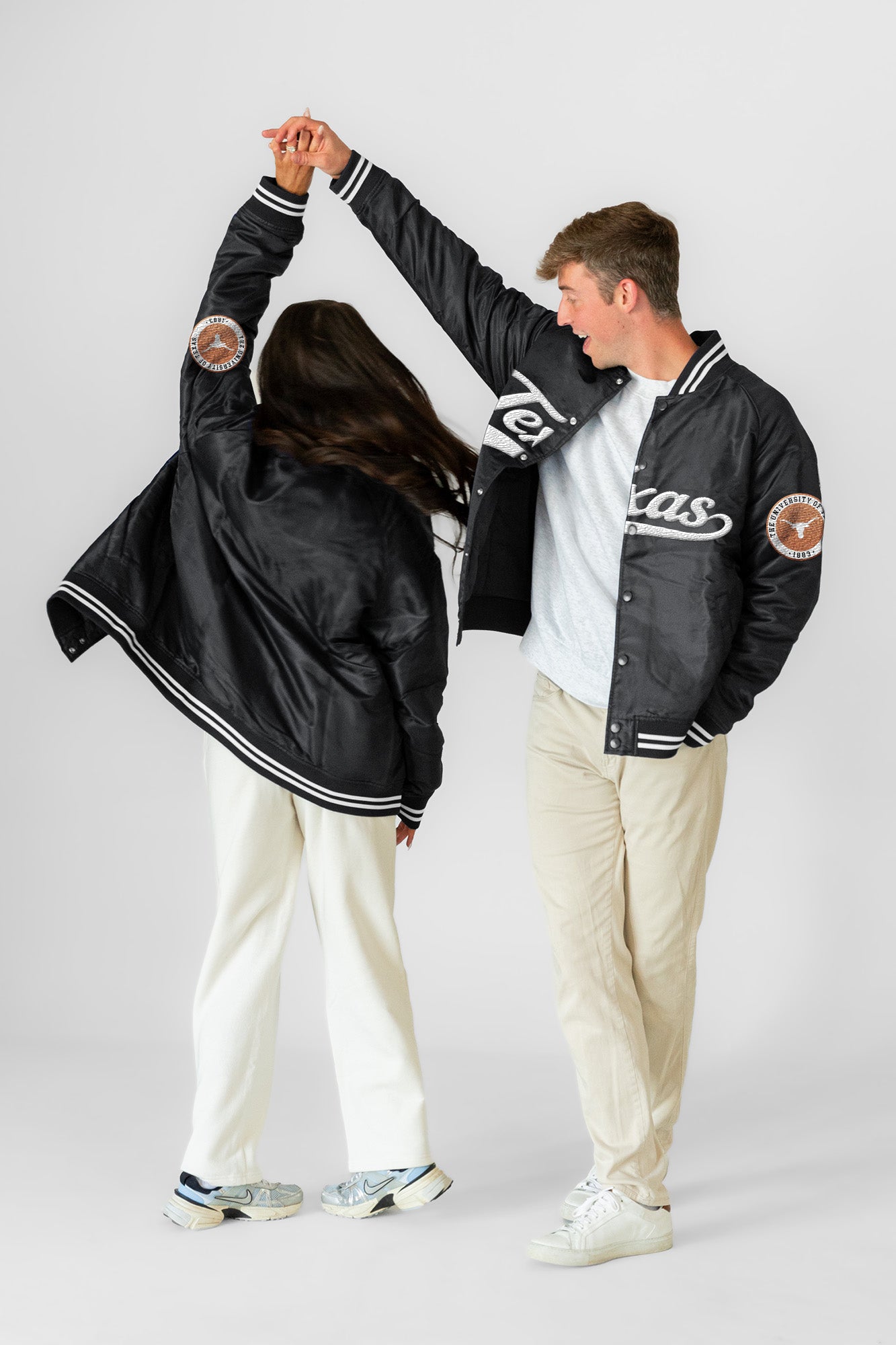 TEXAS LONGHORNS VARSITY MUSE OVERSIZED VARSITY UNISEX JACKET