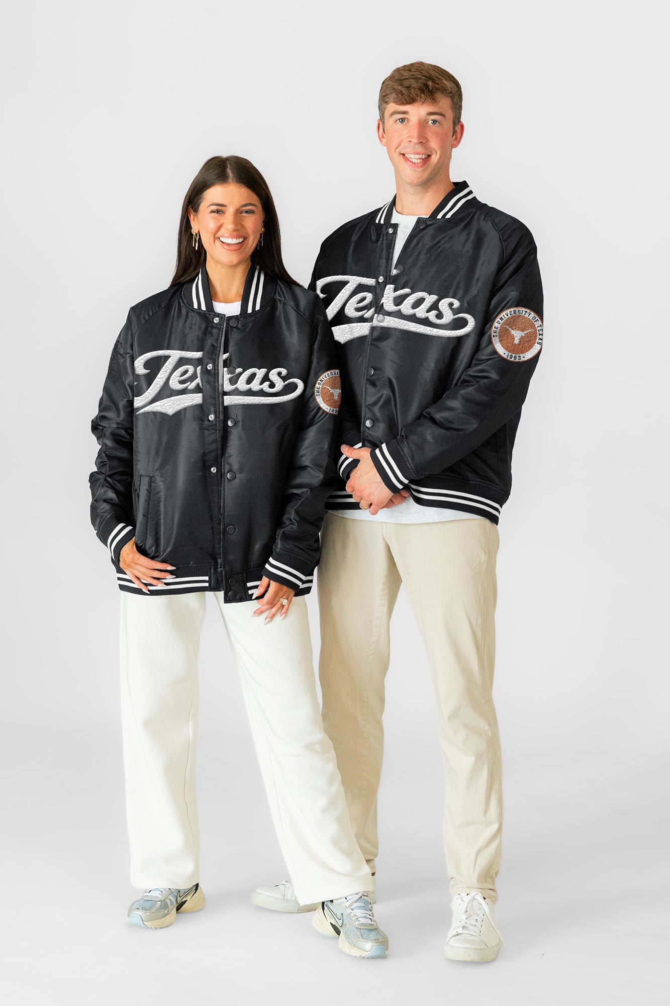 TEXAS LONGHORNS VARSITY MUSE OVERSIZED VARSITY UNISEX JACKET