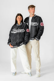 OHIO STATE BUCKEYES VARSITY MUSE OVERSIZED VARSITY UNISEX JACKET
