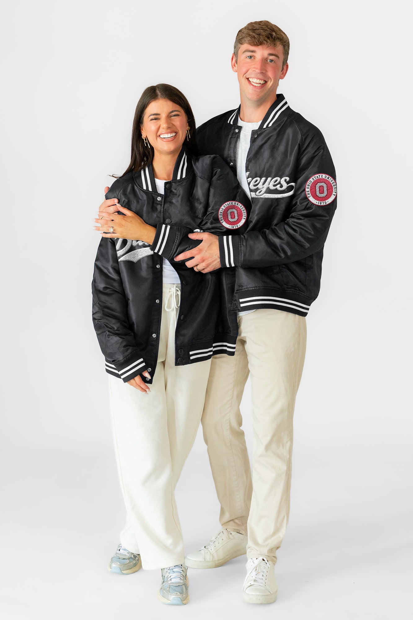 OHIO STATE BUCKEYES VARSITY MUSE OVERSIZED VARSITY UNISEX JACKET