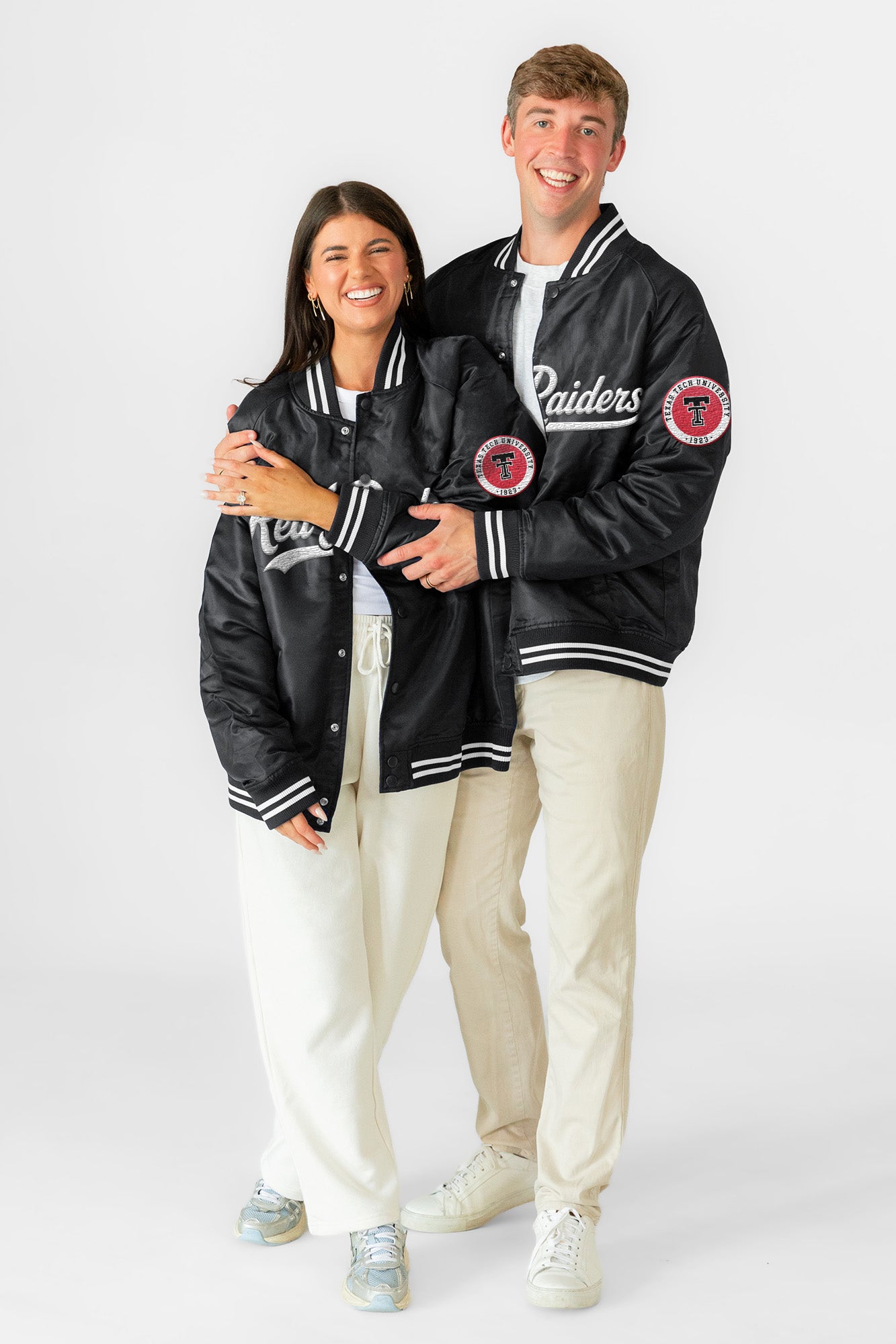 TEXAS TECH RED RAIDERS VARSITY MUSE OVERSIZED VARSITY UNISEX JACKET