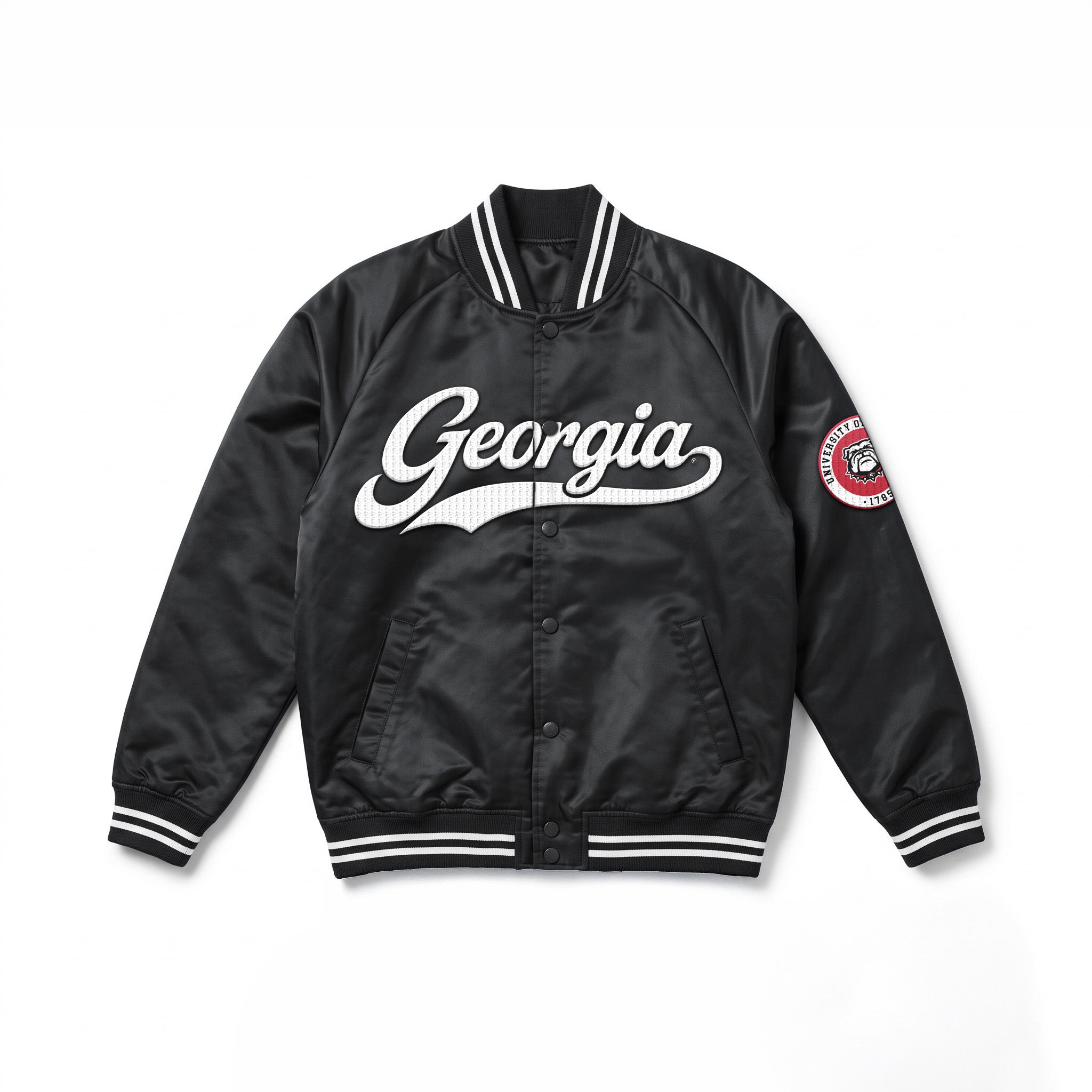 GEORGIA BULLDOGS VARSITY MUSE OVERSIZED VARSITY UNISEX JACKET