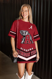 ALABAMA CRIMSON TIDE PERFECT SCORE RETRO T-SHIRT DRESS