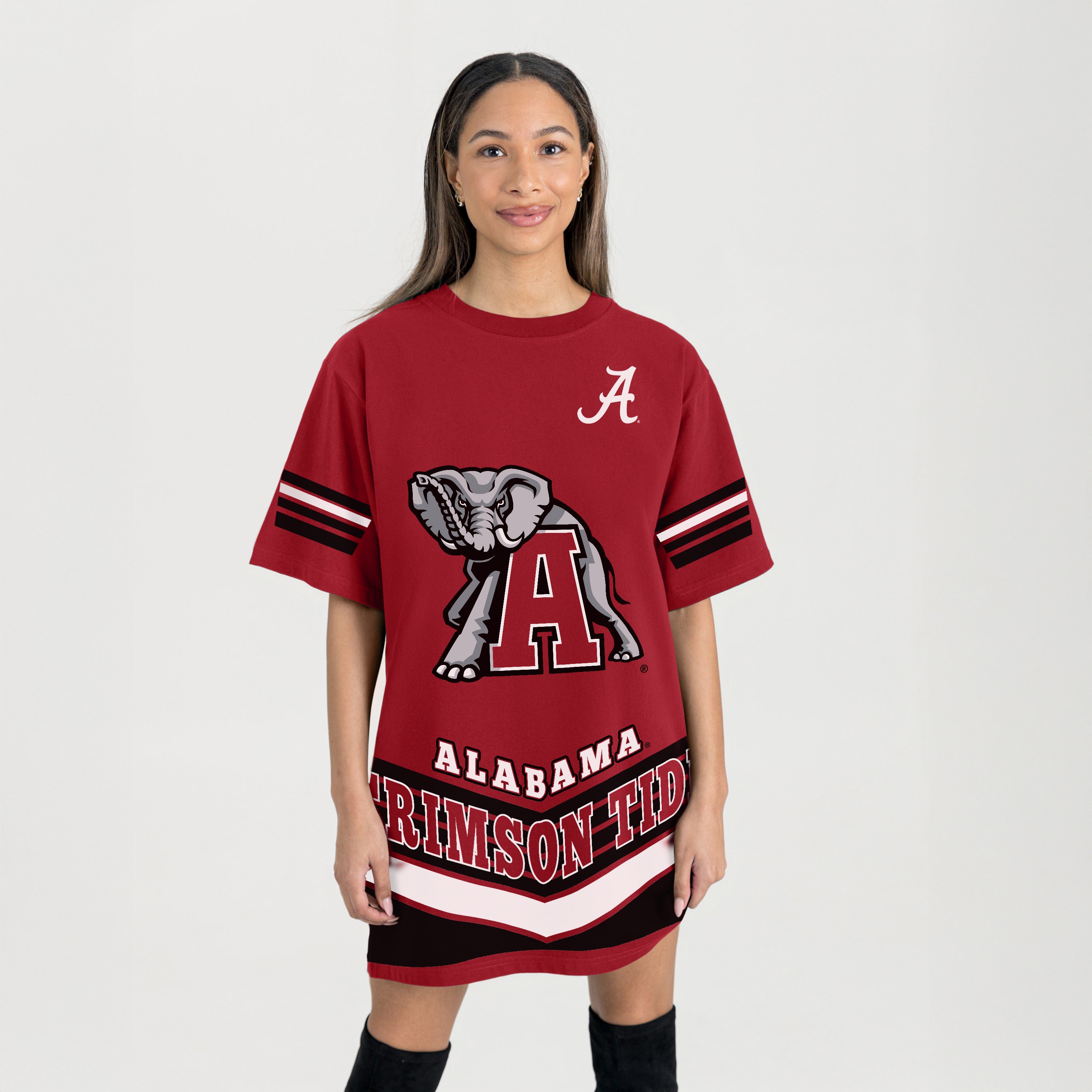 ALABAMA CRIMSON TIDE PERFECT SCORE RETRO T-SHIRT DRESS