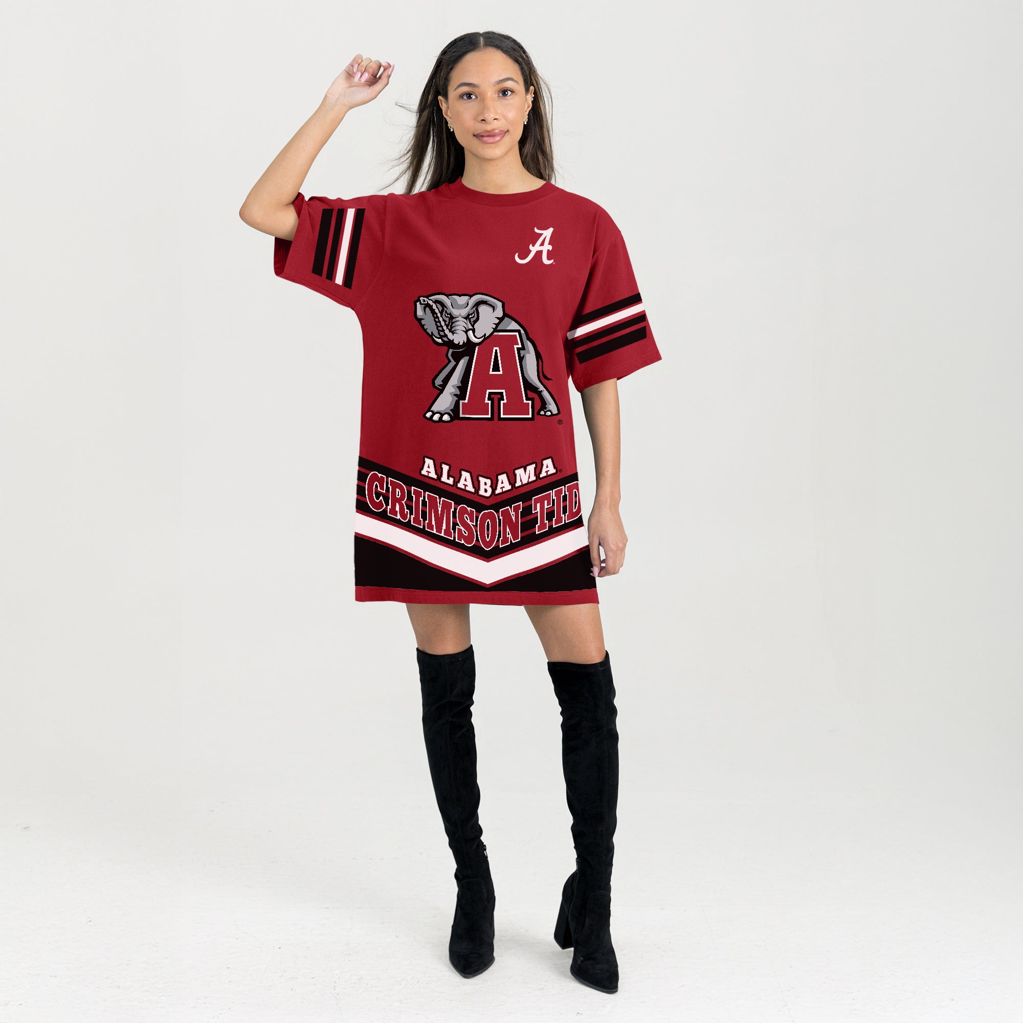 ALABAMA CRIMSON TIDE PERFECT SCORE RETRO T-SHIRT DRESS