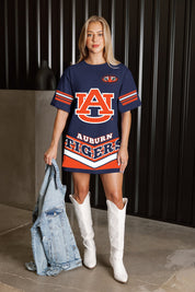 AUBURN TIGERS PERFECT SCORE RETRO T-SHIRT DRESS