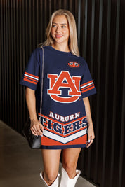 AUBURN TIGERS PERFECT SCORE RETRO T-SHIRT DRESS