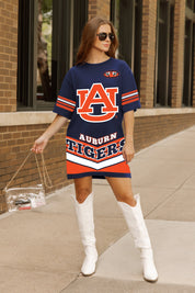 AUBURN TIGERS PERFECT SCORE RETRO T-SHIRT DRESS