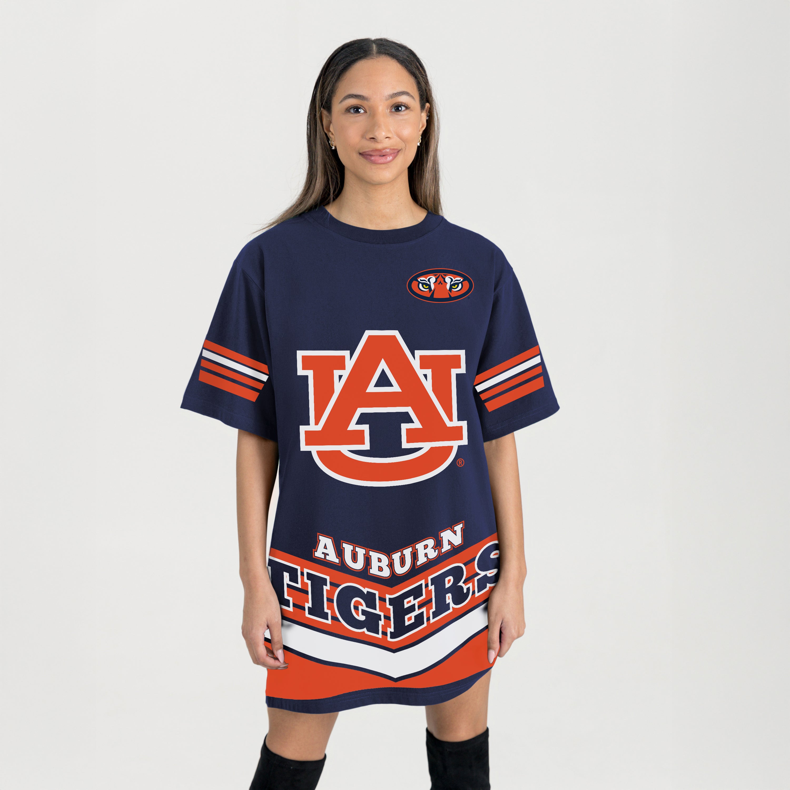 AUBURN TIGERS PERFECT SCORE RETRO T-SHIRT DRESS