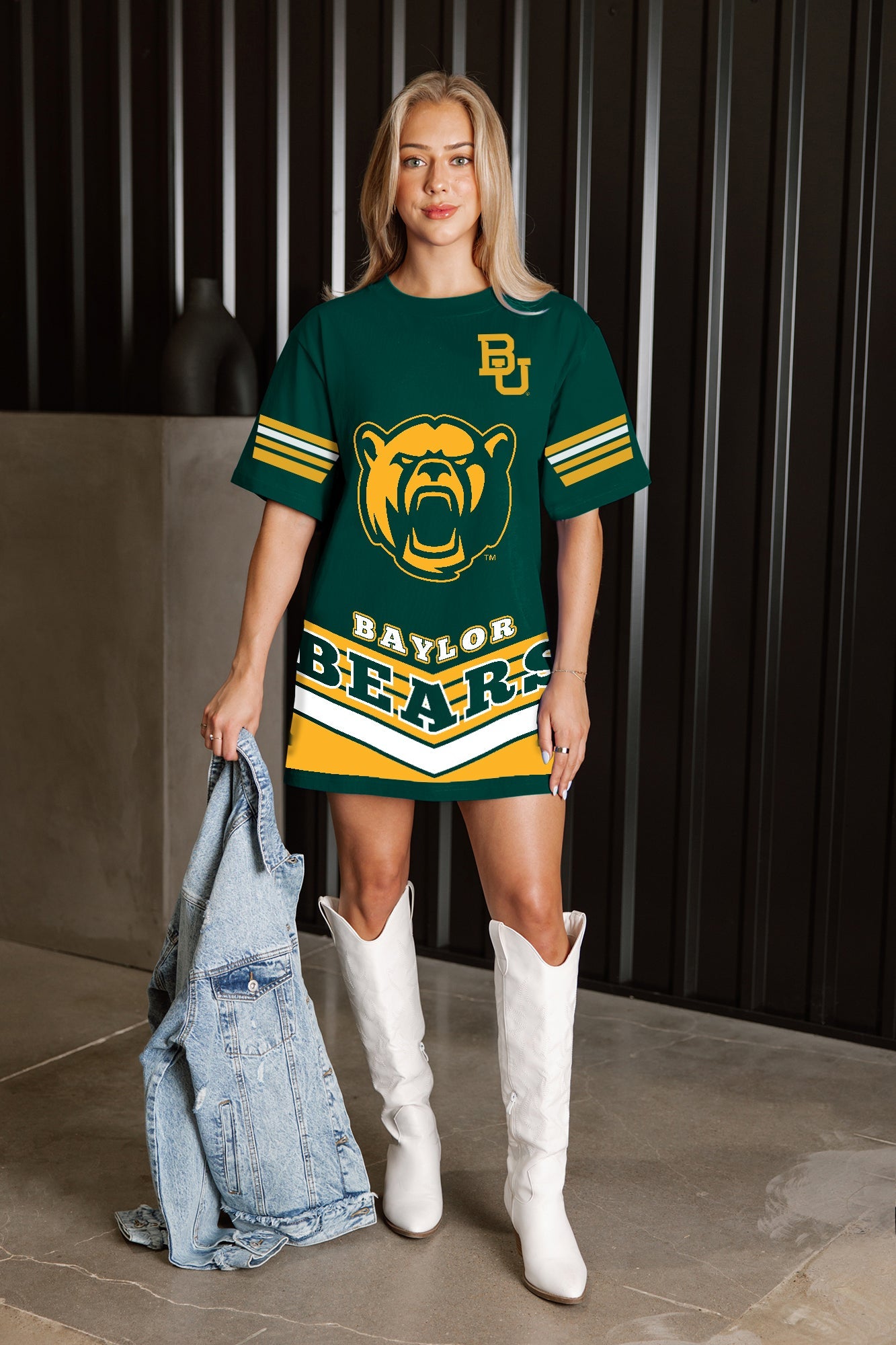 BAYLOR BEARS PERFECT SCORE RETRO T-SHIRT DRESS