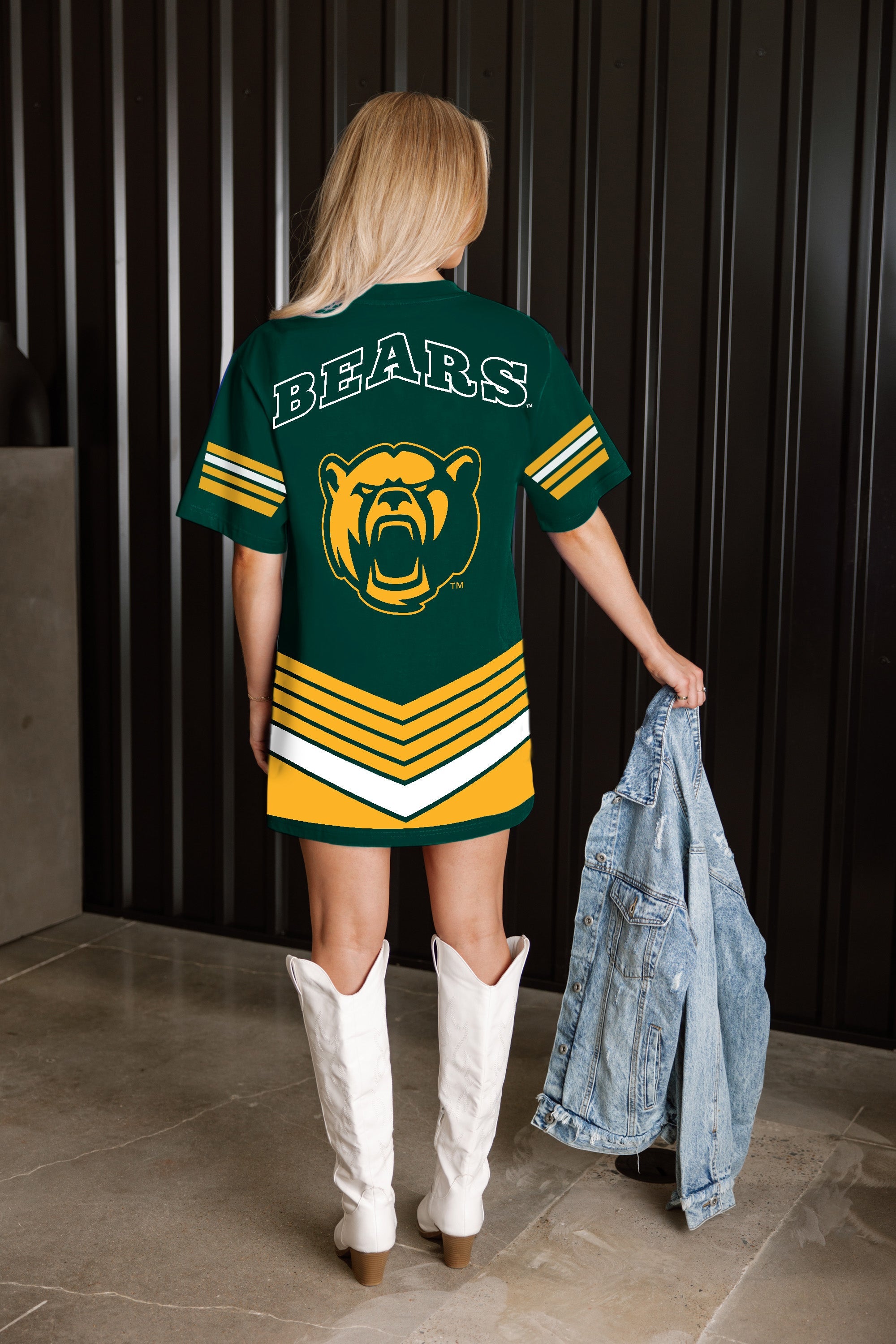 BAYLOR BEARS PERFECT SCORE RETRO T-SHIRT DRESS